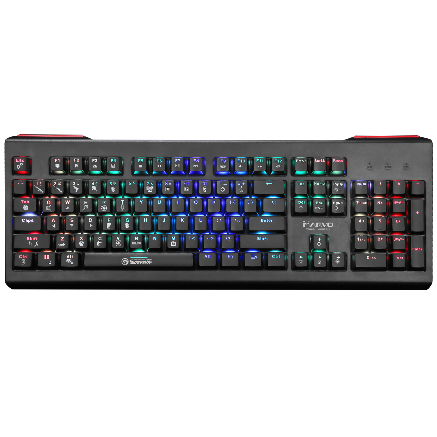 KG959G, Outemu Red Gaming-Tastatur, Mechanisch, MARVO