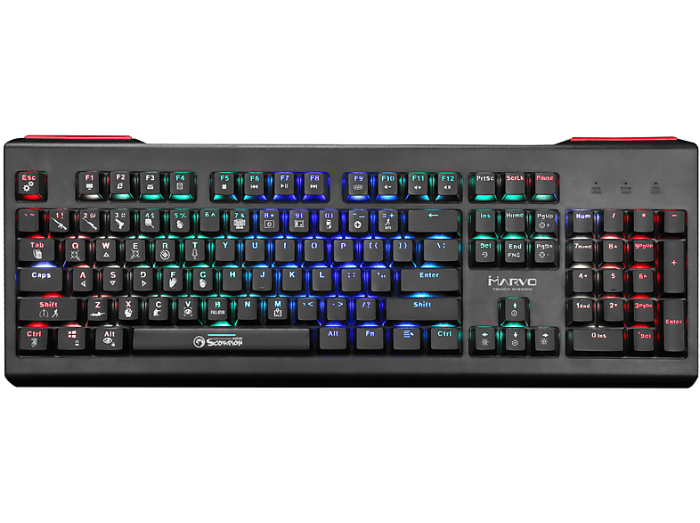 MARVO KG959G, Gaming-Tastatur, Mechanisch, Outemu Red