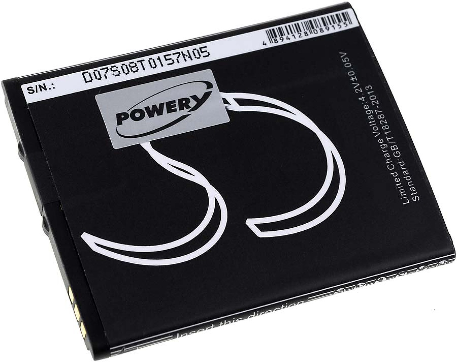 POWERY Akku für Volt, 1250mAh Akku, Li-Ion AC40bTI 3.7 Archos