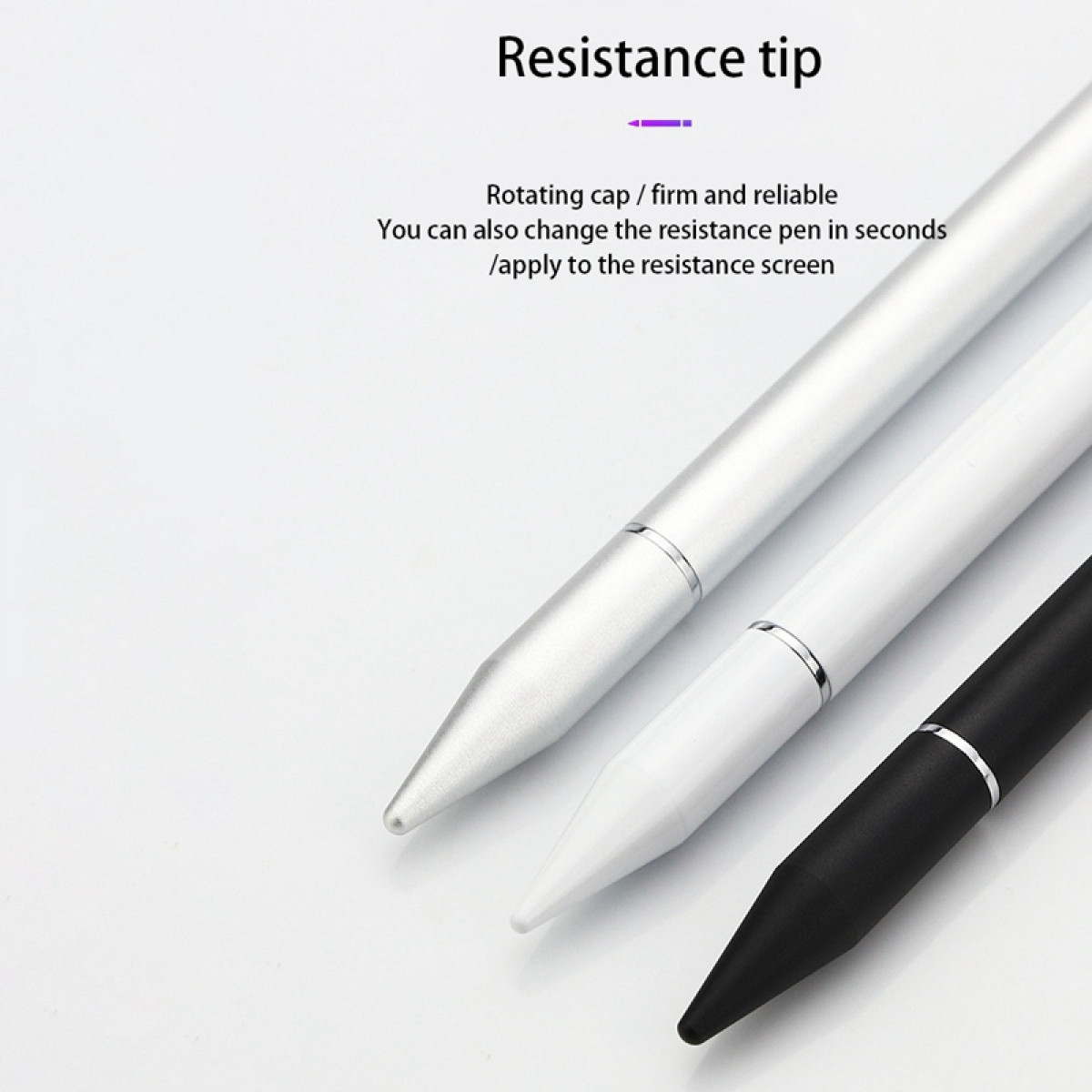 INF 2 in 1 Schreibfunktion Stylus Touch Pen mit Weiß Weiß Eingabestift