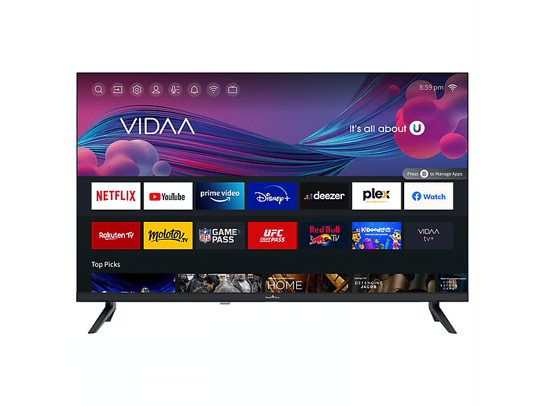 SMART TECH 32 Zoll Smart TV 32HV10V1 LED TV (Flat, 32 Zoll / 80 cm, HD ...