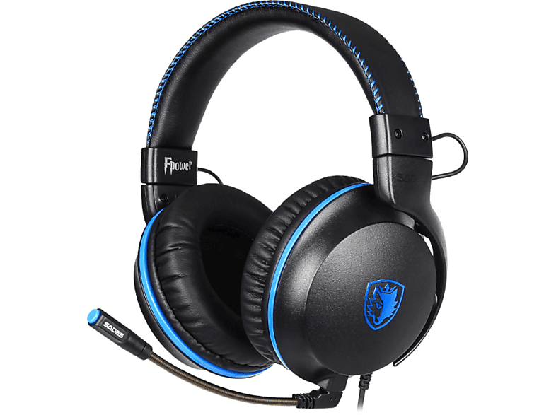 SADES Fpower SA-717, Over-ear Gaming-Headset schwarz/blau