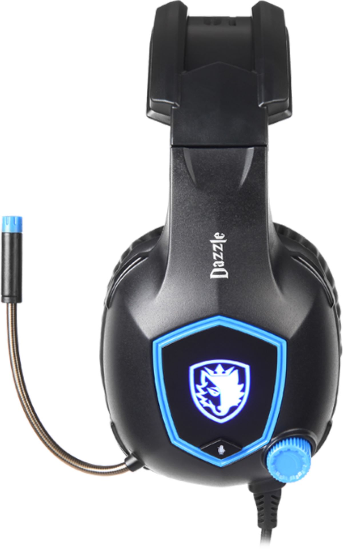 schwarz/blau SADES Over-ear Gaming Dazzle Headset SA-905,