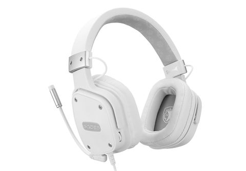 SADES Snowwolf SA-722S, Over-ear Gaming-Headset weiß SATURN 
