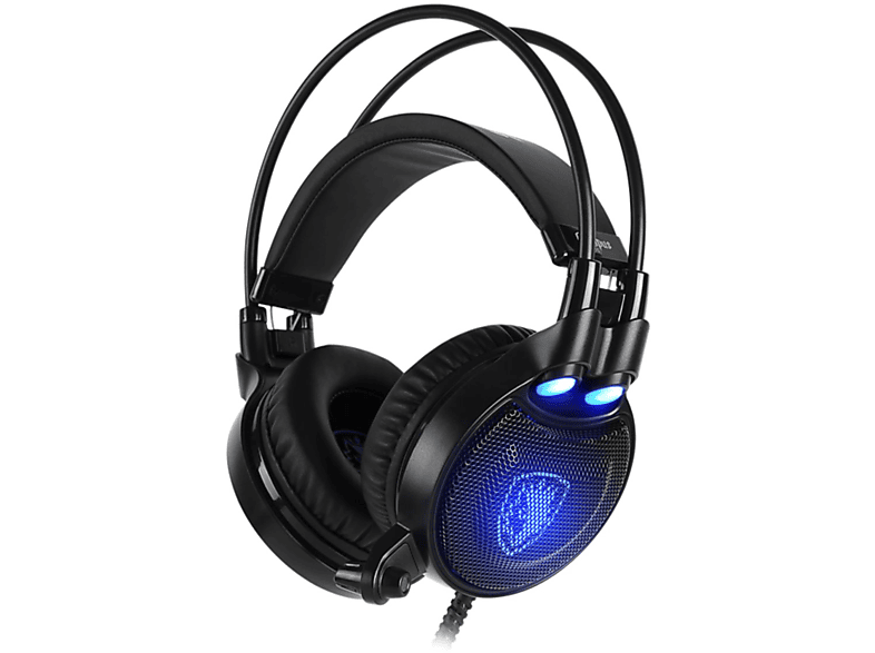 SADES Octupus Plus Over-ear SA-912, schwarz Gaming-Headset