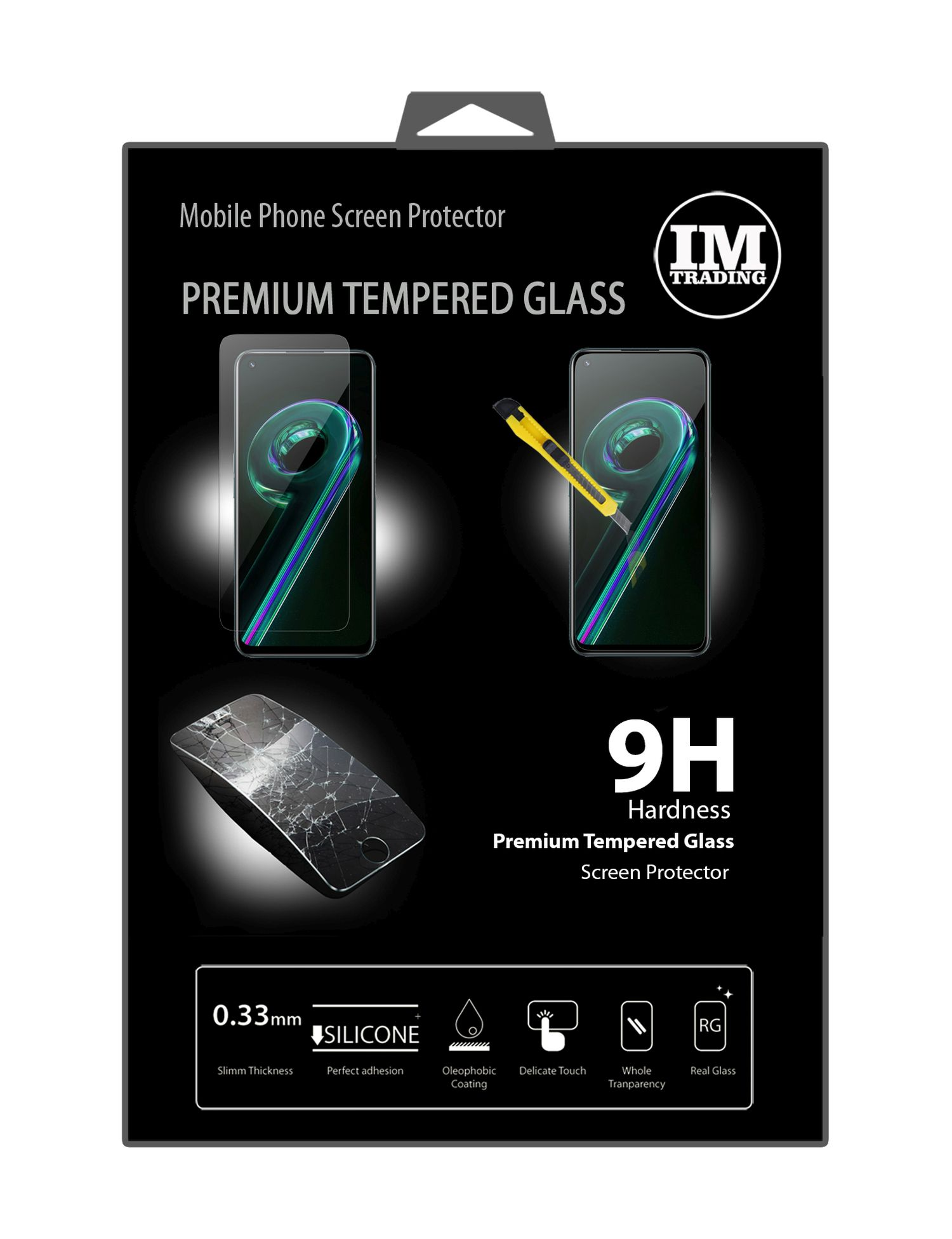 COFI Schutzglas 9H kompatibel mit Passgenau Displayschutzfolie Realme 9 Glas Realme Pro) Pro 9 Displayschutz(für