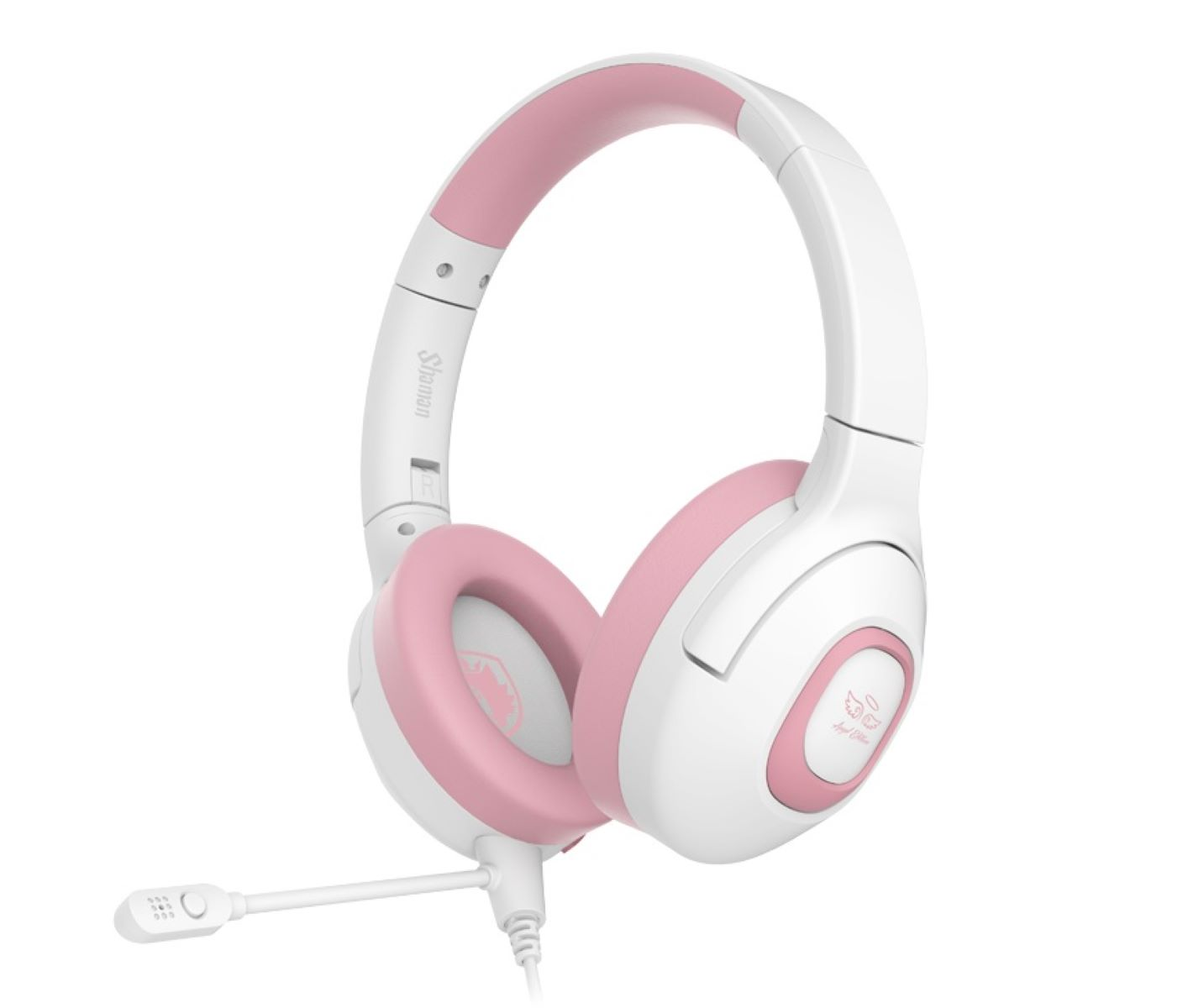 SADES Shaman SA-724, Over-ear Gaming Headset weiß/pink