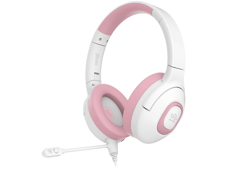 SADES Shaman SA-724, Over-ear Gaming Headset weiß/pink | Headsets