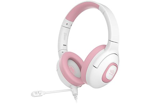 SADES Shaman SA-724, Over-ear Gaming Headset weiß/pink | MediaMarkt
