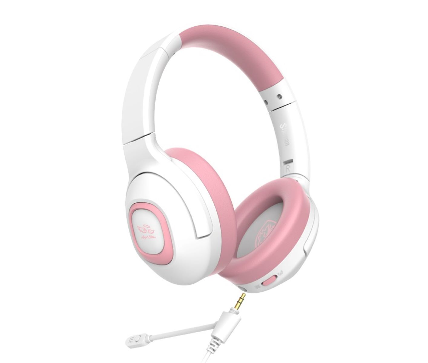 SADES Gaming Over-ear Headset weiß/pink SA-724, Shaman