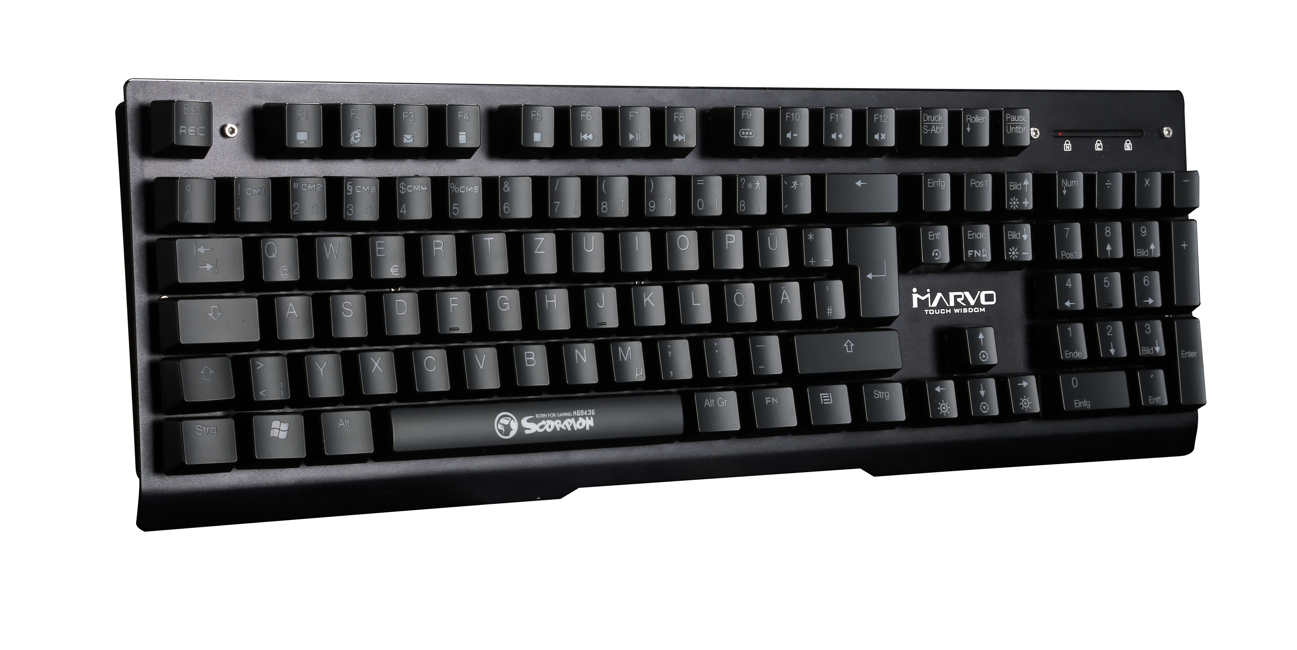 MARVO Tastatur, Blue MX KG943G, Mechanisch, Cherry Gaming