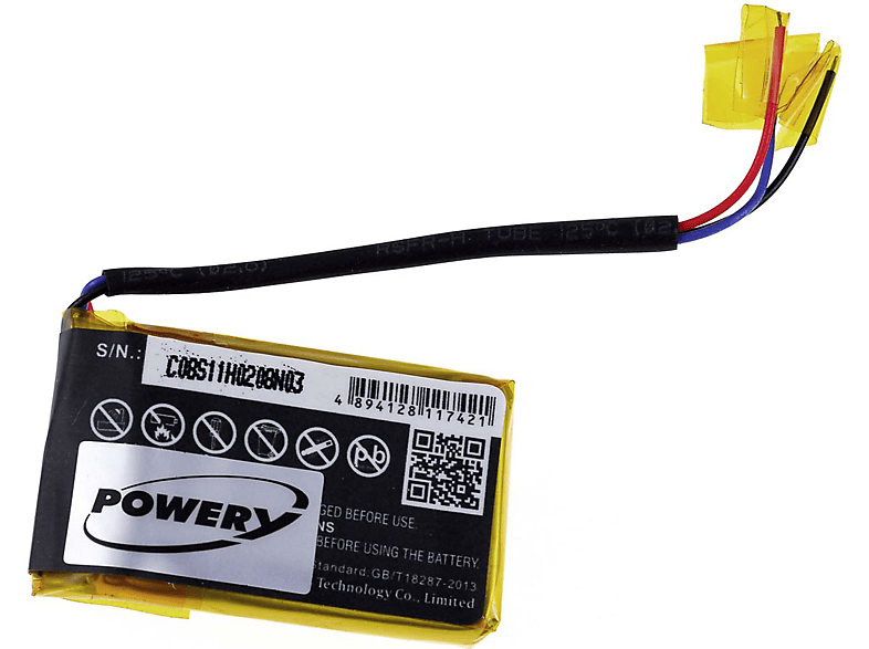 POWERY Akku 3.7 FF Akku, Li-Polymer GO für Volt, JBL 420mAh