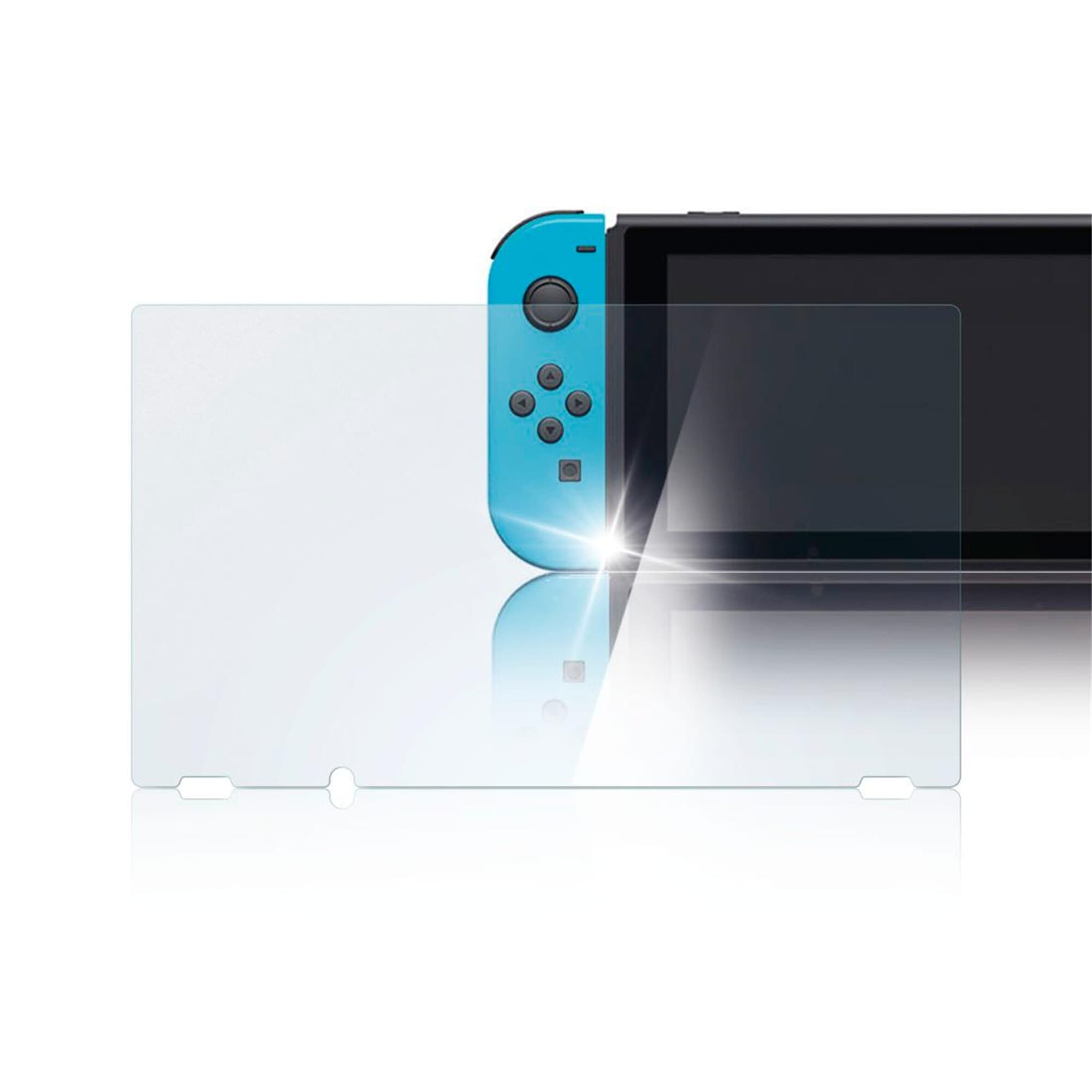 HAMA 2 Stück Nintendo Switch Schutzglas, Transparent