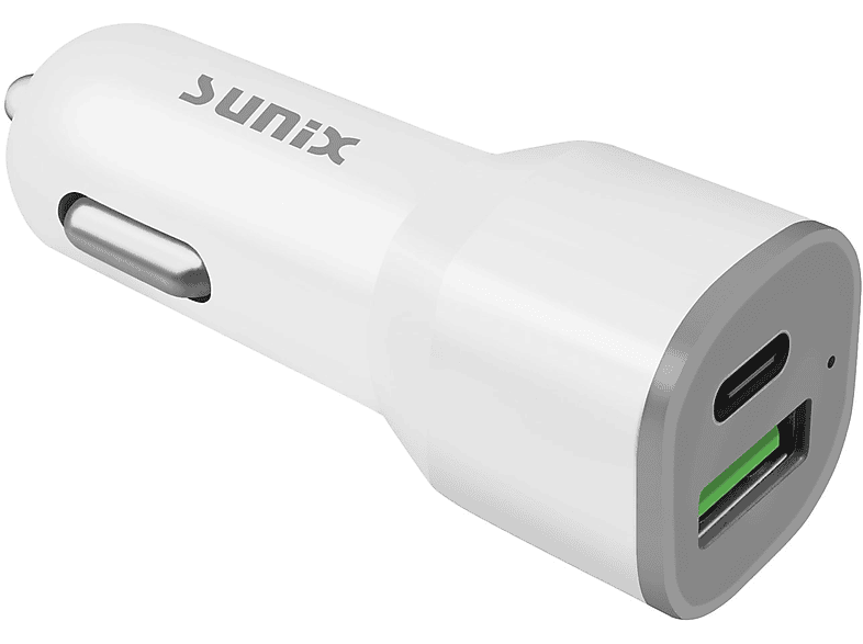 Ladegerät SUNIX KFZ 3.0 QC 36W Universal, Weiß PD