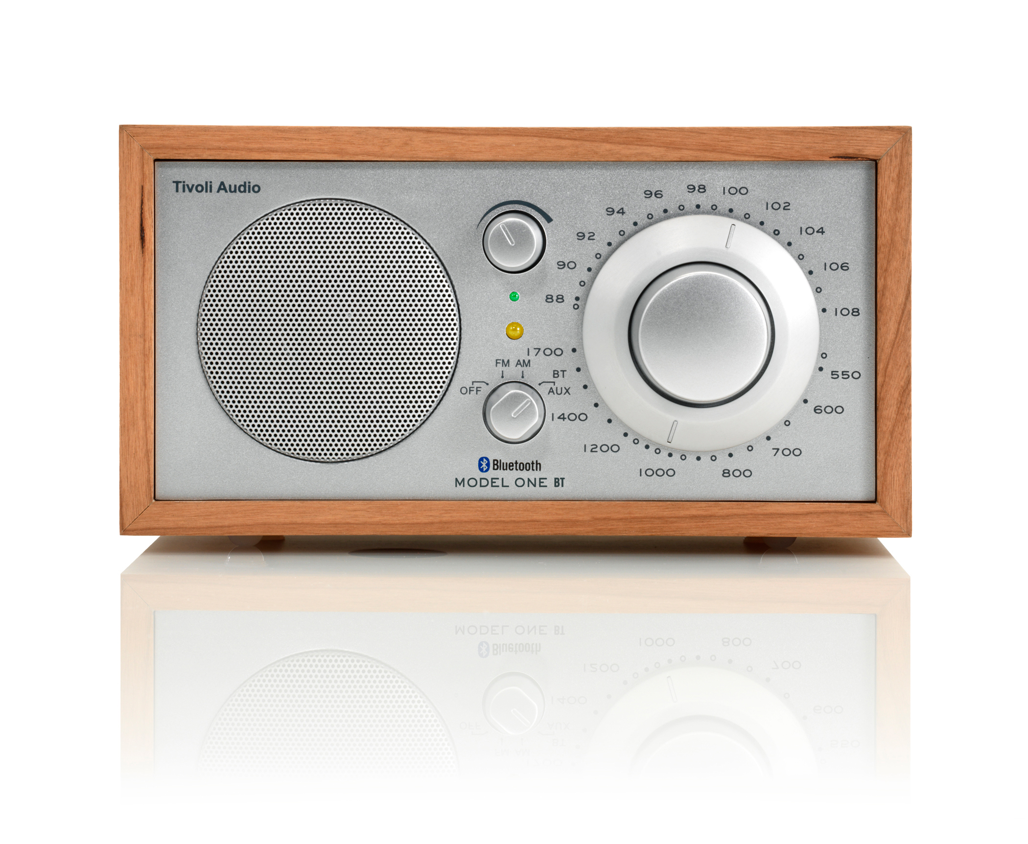 AUDIO FM, FM-Radio, One TIVOLI BT Silber/Kirsche Model Bluetooth, FM,