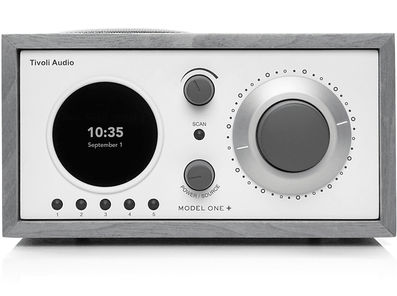 TIVOLI AUDIO Model One+ DAB-Radio, DAB, FM, DAB+, Bluetooth, Grau/Weiss