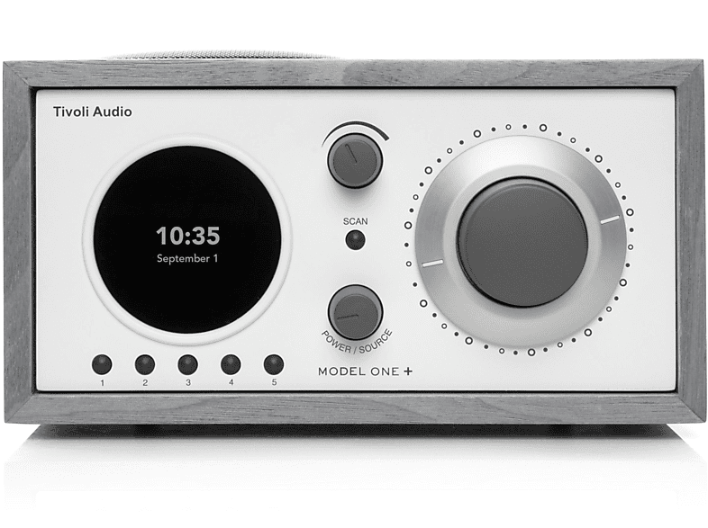 TIVOLI AUDIO DAB-Radio, Model One+ FM, DAB, DAB+, Bluetooth, Grau/Weiss