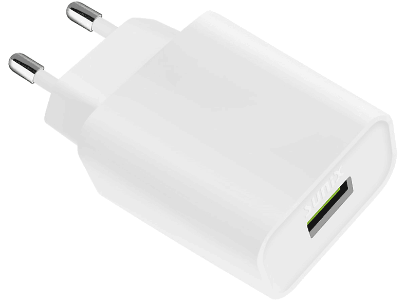 SUNIX S-217 1m Micro-USB Kabel+ 2.1A Ladegerät Universal, Weiß