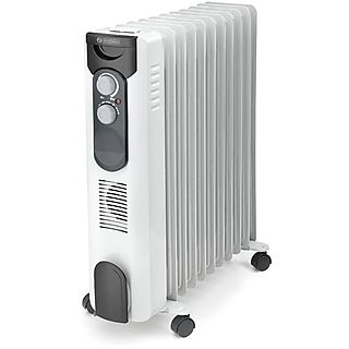 Radiador - OLIMPIA SPLENDID 99618, 2500 W, 3 niveles de calor, 11 elementos, Blanco