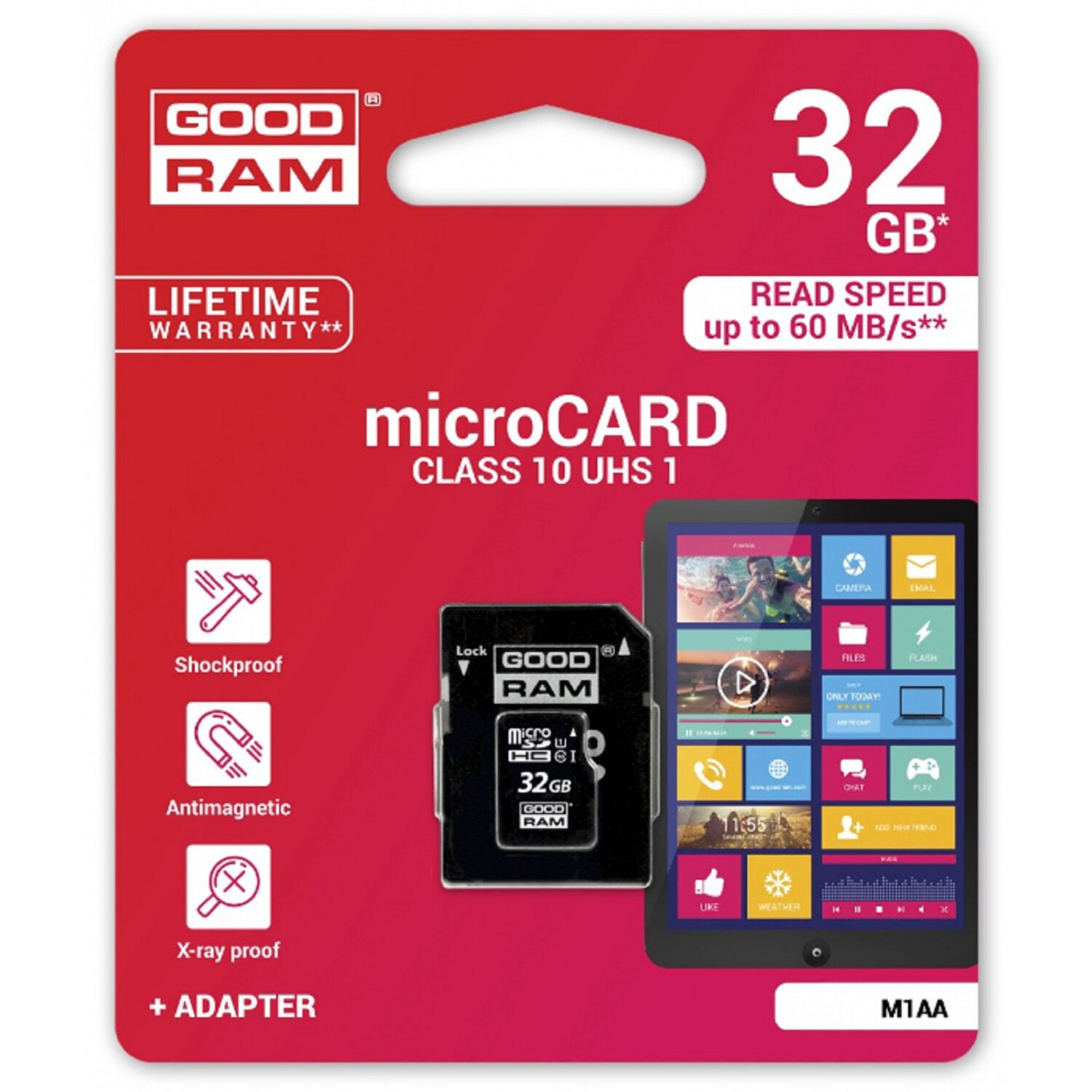UHS-I, GB 32 10 Speicherkarte, Class GOODRAM Micro SD Micro-SDHC