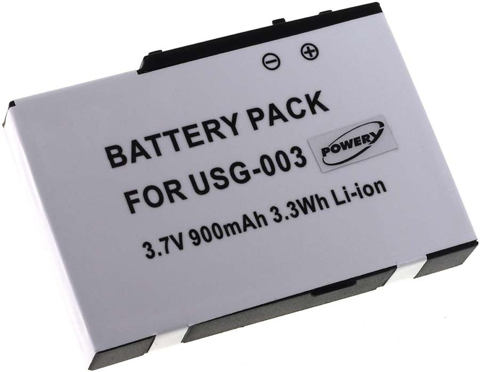 900mAh POWERY Volt, Li-Ion 3.7 Lite DS für Akku Akku, Nintendo