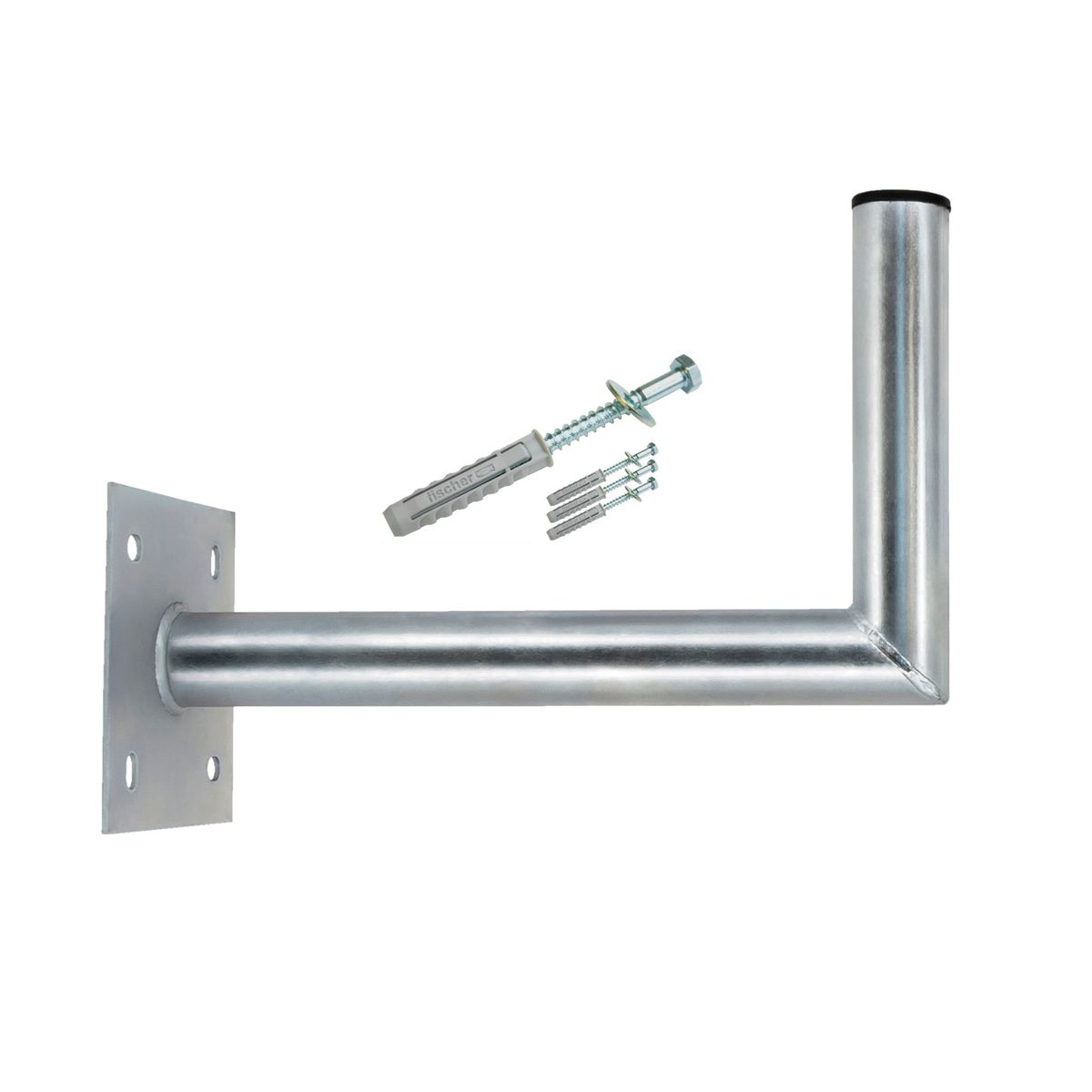 + cm SAT-Wandhalterung, Wandhalter Silber 40cm PREMIUMX verzinkt Antenne 40 SAT Stahl Schraubensatz