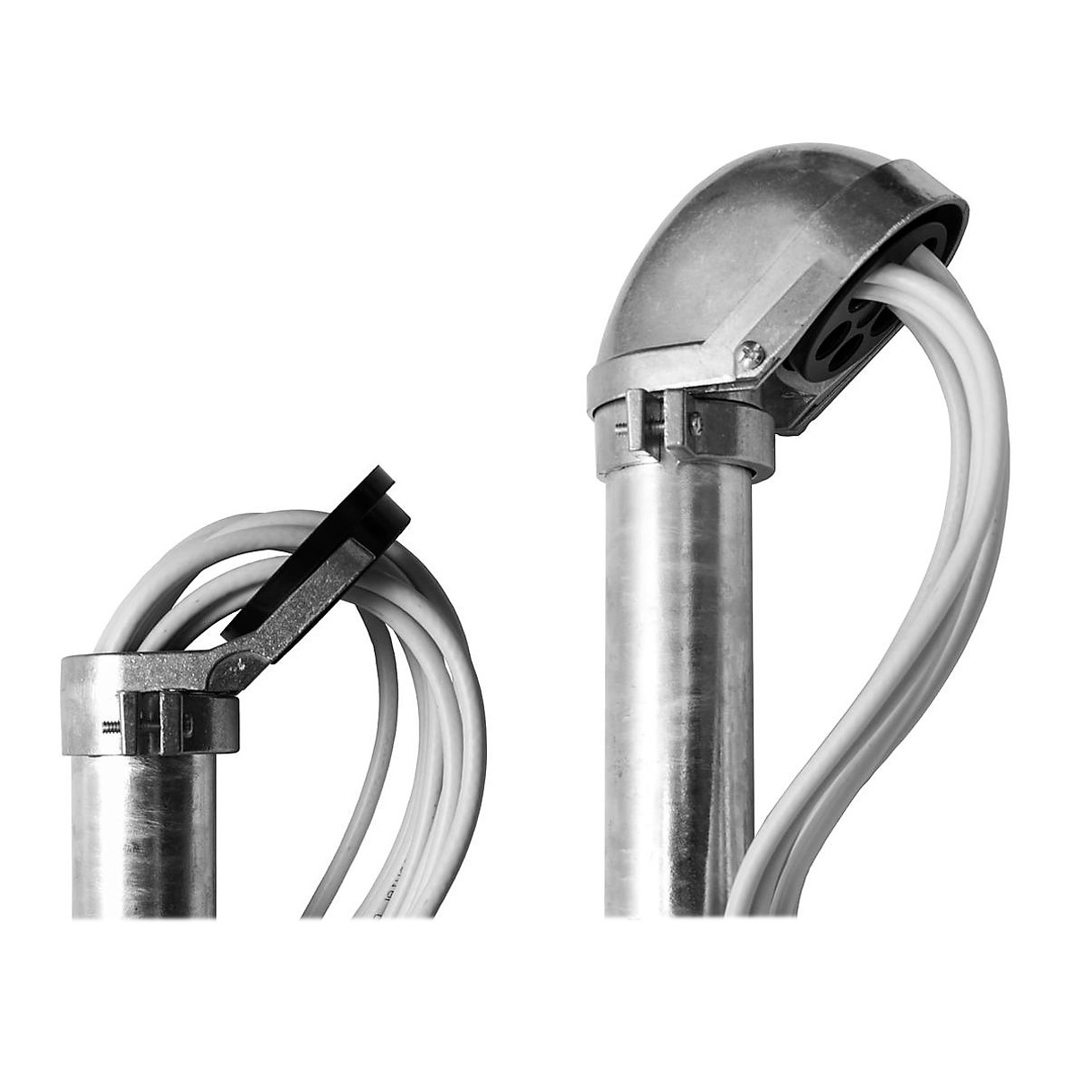 PREMIUMX BASIC X120-48F SAT Teleskop-Dachsparrenhalter 120cm Mast 48mm Frankfurter Set rot Dachsparrenhalterung, Silber