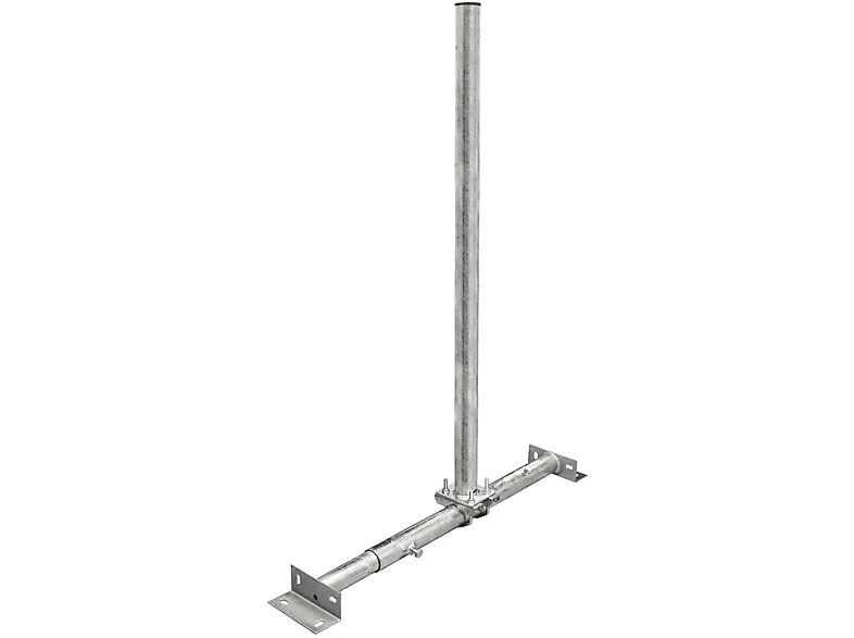 BASIC Mast X100-48F Dachsparrenhalter PREMIUMX Dachsparrenhalterung, SAT Silber voll feuerverzinkt 100cm 48mm