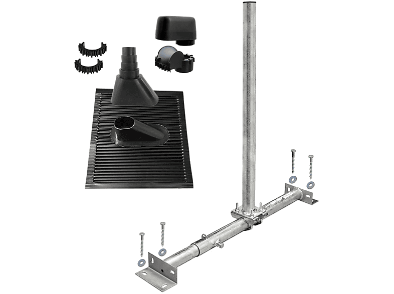 PREMIUMX BASIC X100-48F-122649 Dachsparrenhalterung, Silber | Antennen- & TV-Zubehör