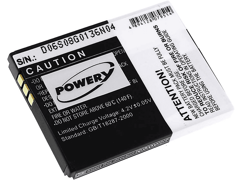 POWERY Akku Volt, für Li-Ion C4 Akku, 3.7 750mAh Fritz!Fon