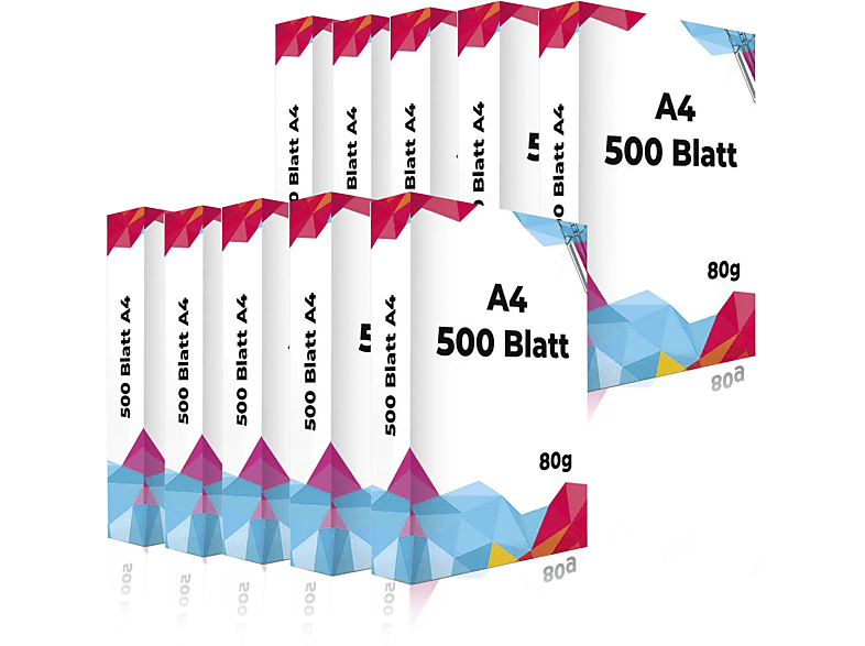 SPS S-19697 Druckerpapier Blatt 80g/m² mm A4 5000 Din Papier A4 210x297