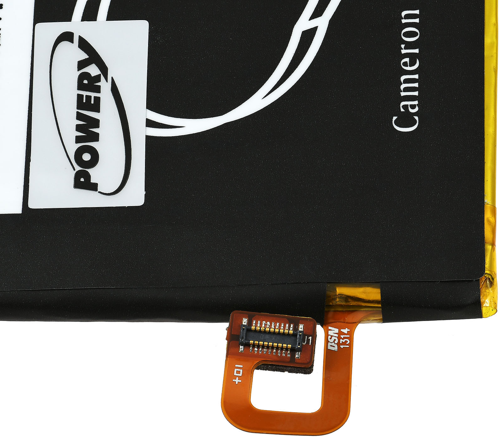 Primer plano de un paquete de baterías. Muestra los detalles y el conector de la batería.
