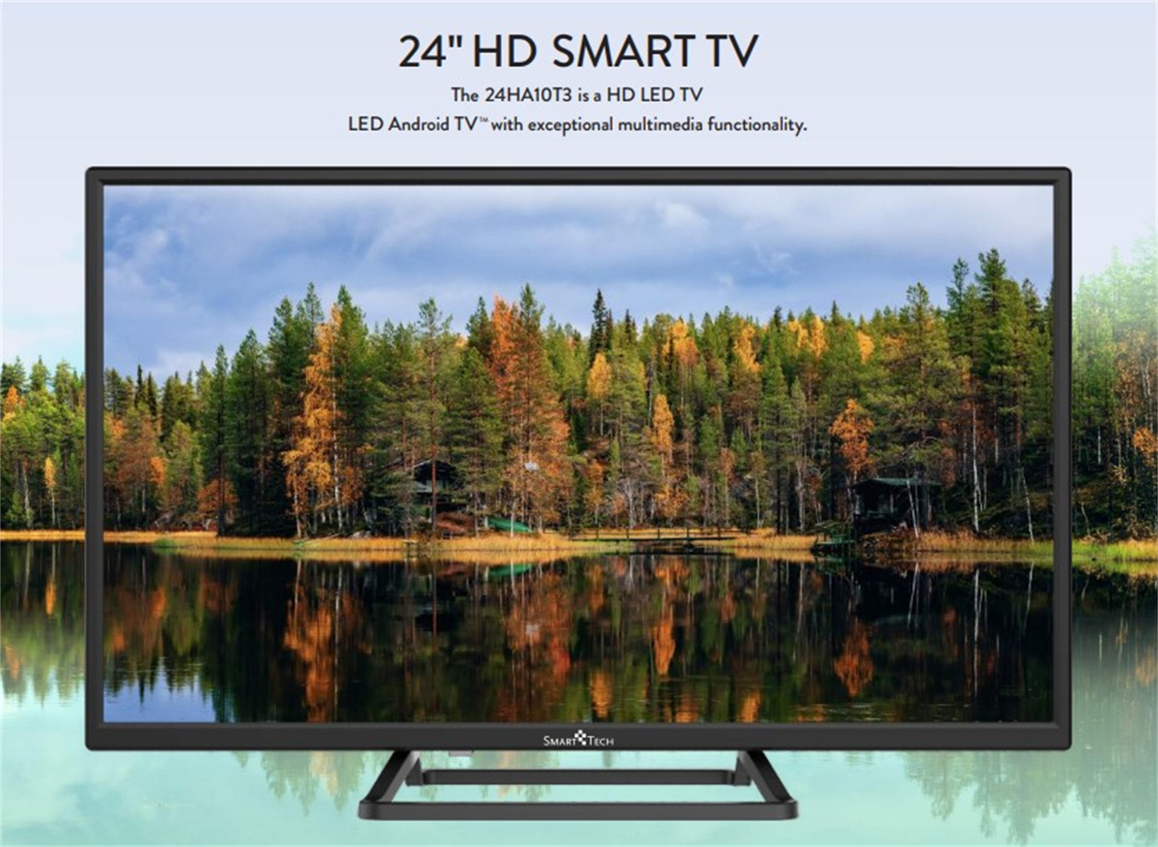 TECH HD, 24 cm, SMART TV Smart 24 Zoll LED 24HA10T3 / Zoll (Flat, 60 Android TV 9.0)