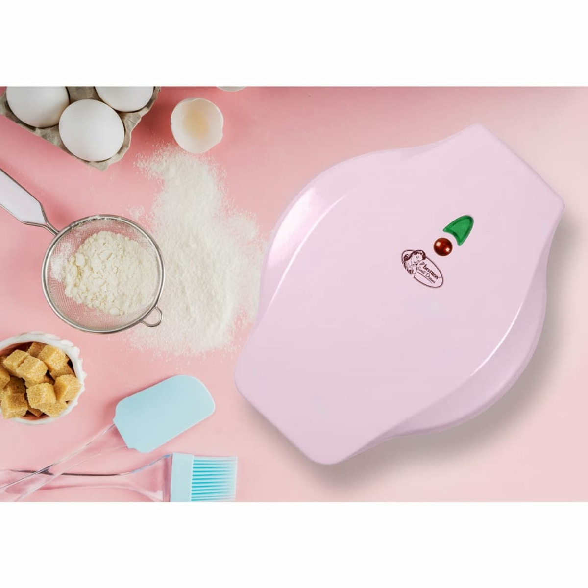 BESTRON 440250 Waffeleisen Rosa