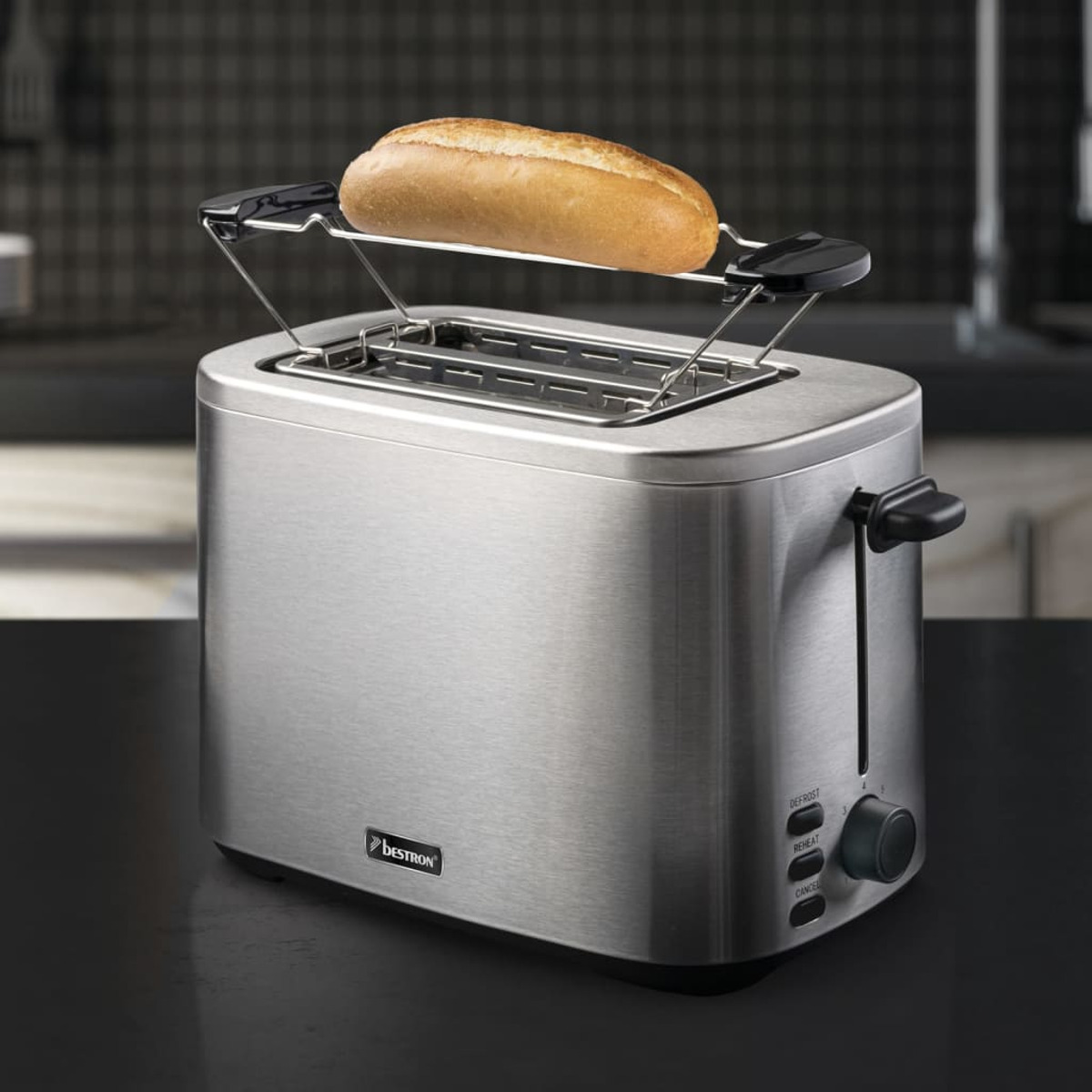 Schlitze: BESTRON 1) Toaster 440277 (800 Silber Watt,