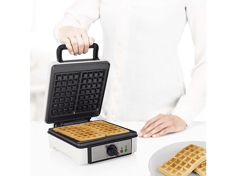 Piastra Per Waffle Belga Severin WA 2130 – 1600W, Rivestimento In Ceramica Antiaderente, Temperatura Regolabile, Design Compatto