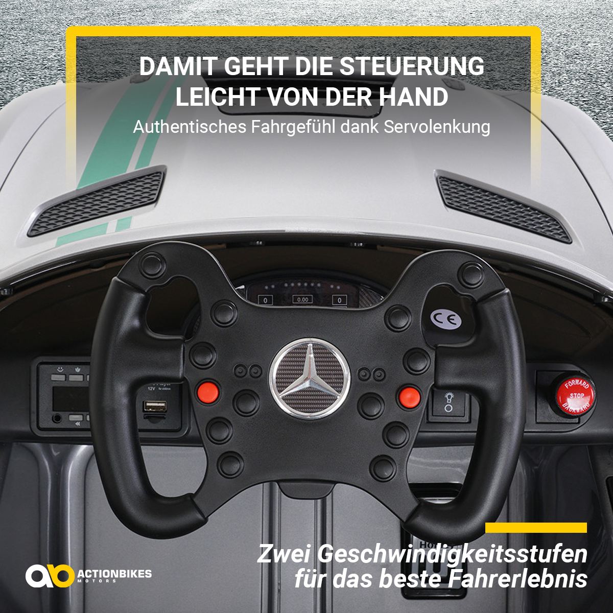 MOTORS GT4 Elektroauto Sport Mercedes Edition AMG ACTIONBIKES