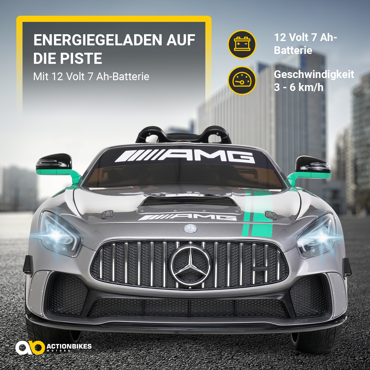 MOTORS GT4 Elektroauto Sport Mercedes Edition AMG ACTIONBIKES