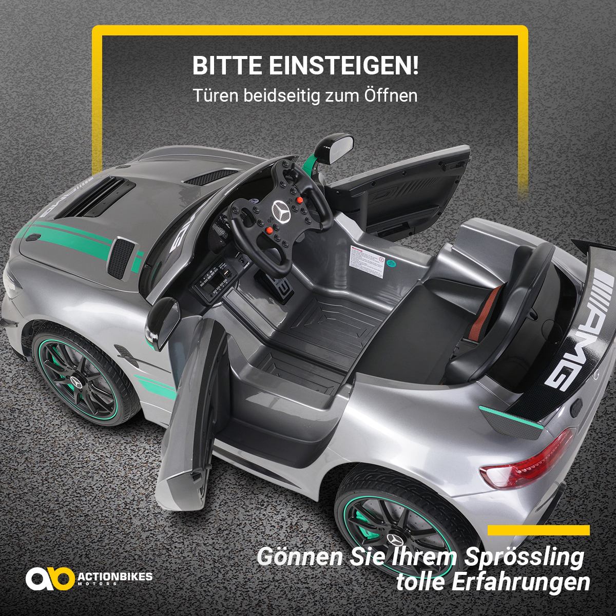 ACTIONBIKES Elektroauto Edition Sport GT4 AMG Mercedes MOTORS