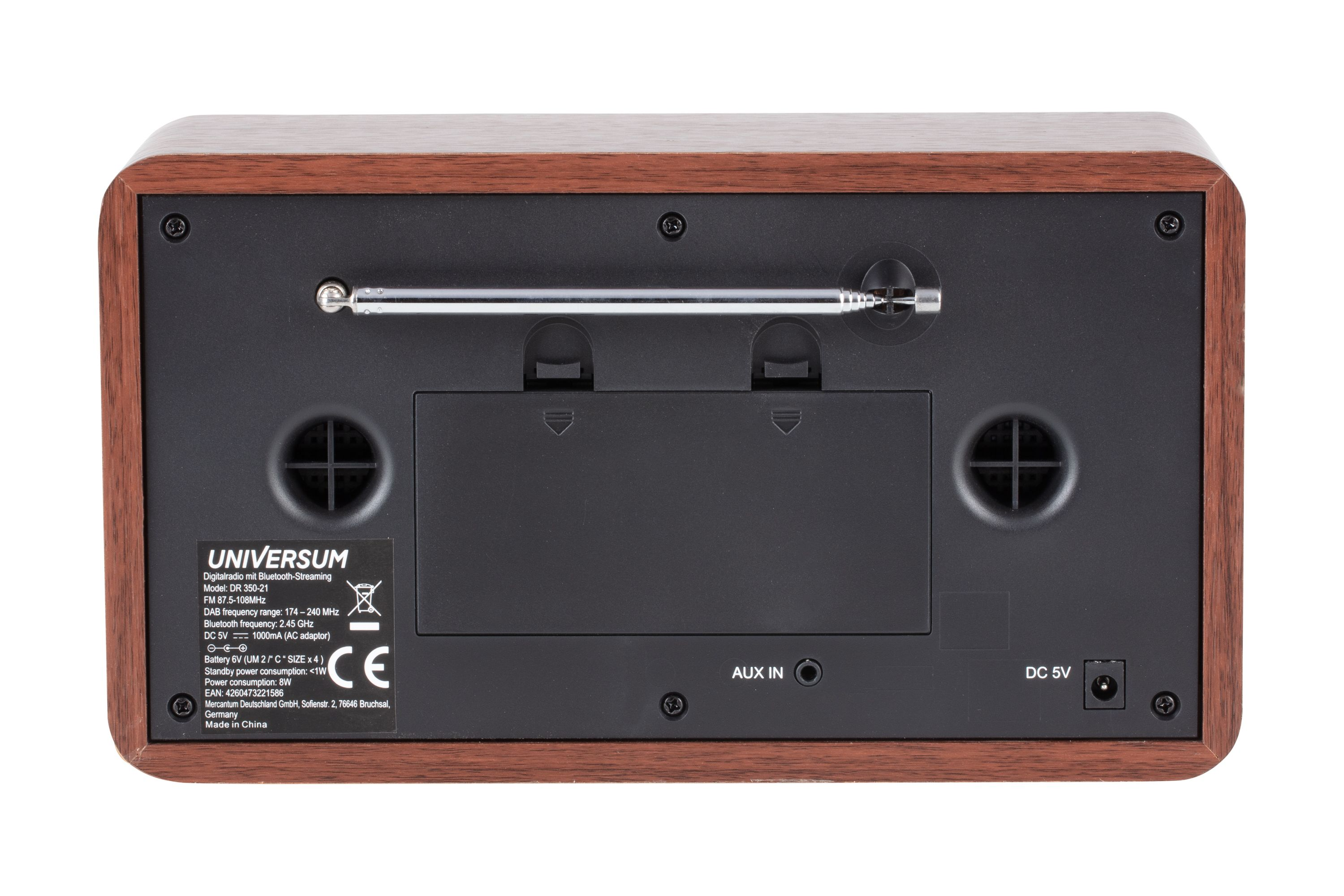 UNIVERSUM DR 350-21 Digitalradio, DAB, FM, FM, Bluetooth, Braun