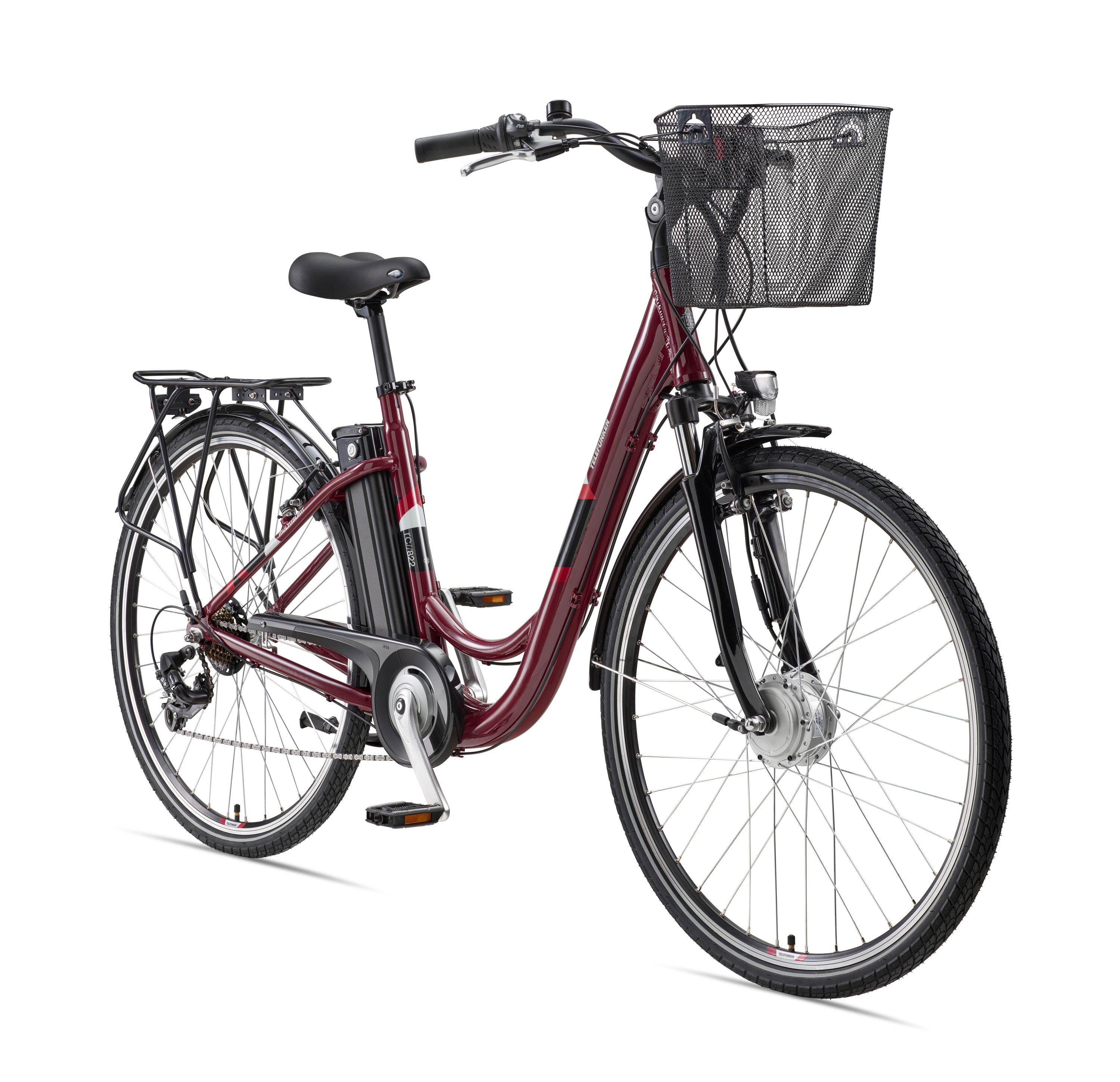 TELEFUNKEN Multitalent RC822 Citybike (Laufradgröße: Zoll, 28 Unisex-Rad, Rot) 10,4