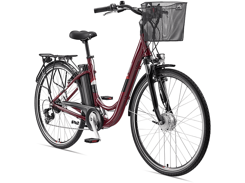 TELEFUNKEN Multitalent RC822 Citybike (Laufradgröße: 28 Zoll, Unisex-Rad, 10,4, Rot)