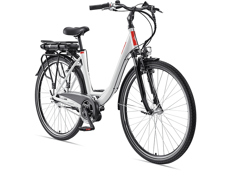 TELEFUNKEN Multitalent RC890 Citybike (Laufradgröße: 28 Zoll, Unisex-Rad, 13, Weiß)