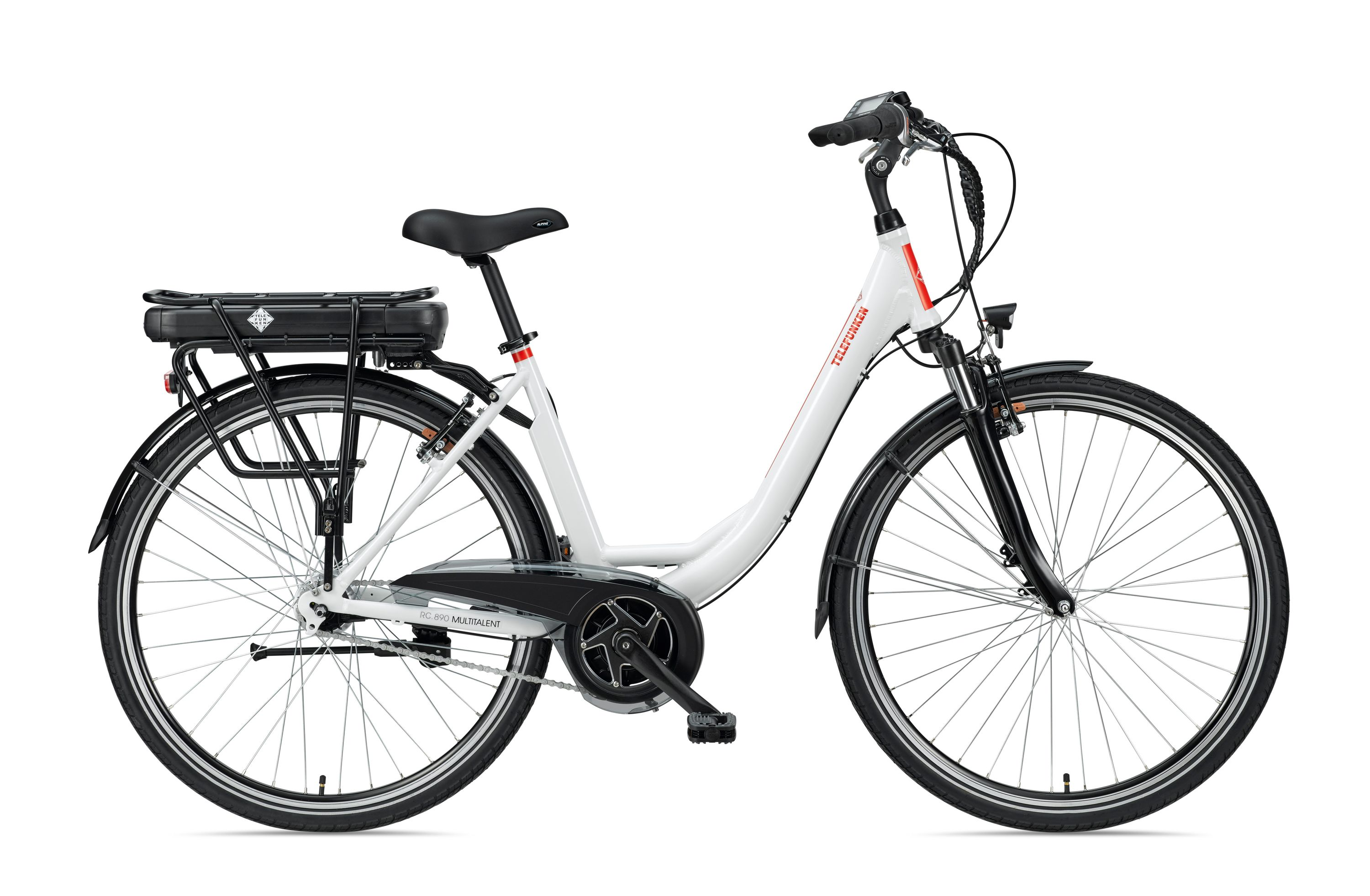 TELEFUNKEN Multitalent RC890 Weiß) Citybike (Laufradgröße: Zoll, Unisex-Rad, 13, 28