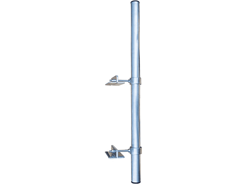 PREMIUMX 100cm 42mm Geländer Klemmhalter, Stahl Silber Klemmhalter SAT Halter Ø