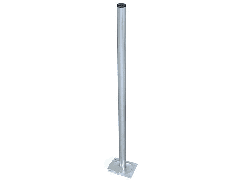 PREMIUMX Standfuß 100cm Ø 38mm Standfuß, Mastfuß Silber Antennenmast Stahl SAT