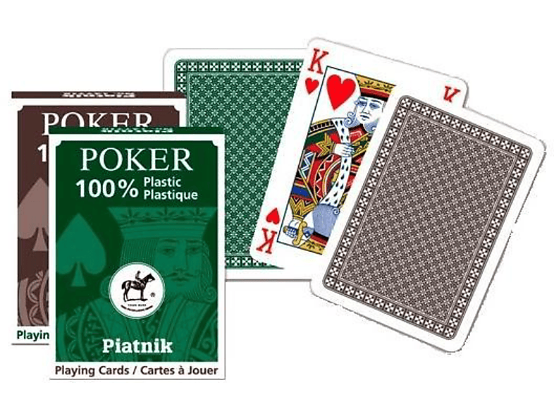 PIANTIK & SÖHNE Poker, Bridge - Plastikkarten Pokerkarten