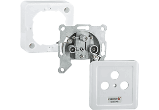 PREMIUMX 15X PX3 Sat Dose 3-Fach Enddose Antennendose 30x Schrauben 30x Dübel Antennendose