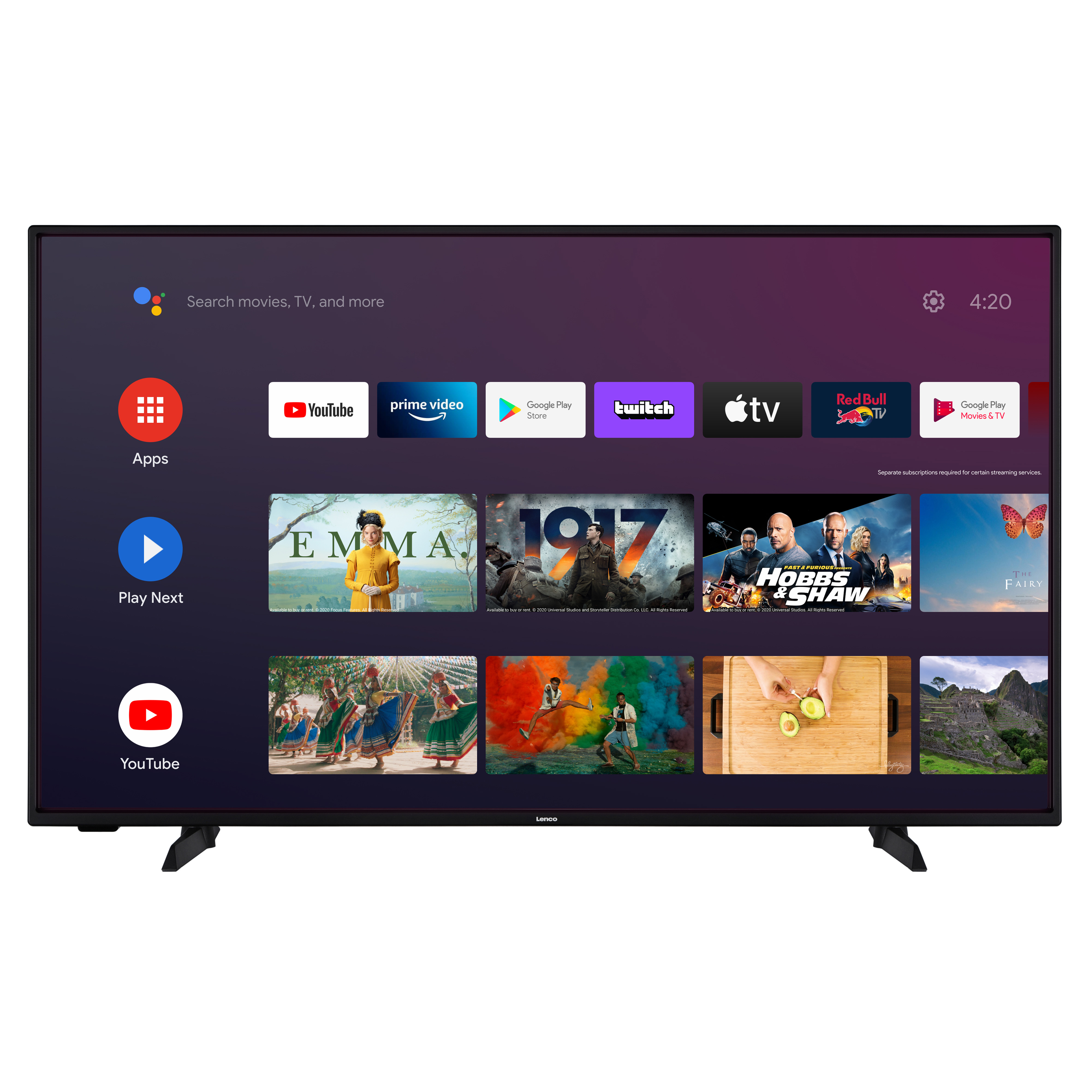 LENCO LED-4353BK - Ultra HD 4K - Led-tv - 43 inch - 2023