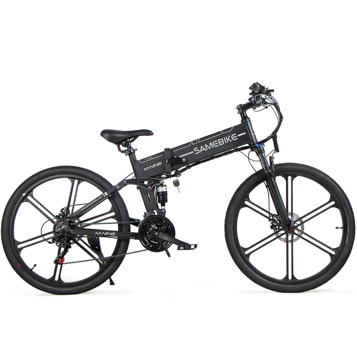 Unisex-Rad, Schwarz) 26 SAMEBIKE (Laufradgröße: Kompakt-/Faltrad Zoll, LO26 480, II